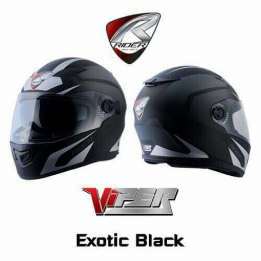 หมวกกันน็อค RIDER VIPER 12 Exotic Black Size L